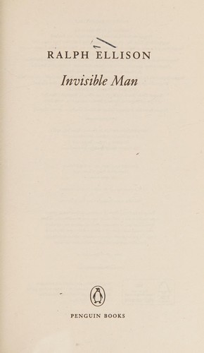 Ralph Ellison: Invisible Man (2014, Penguin Books, Limited)
